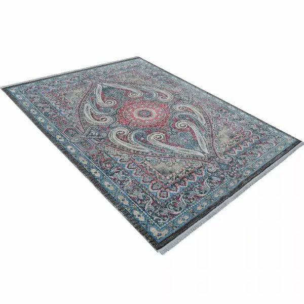 Rugsotic Carpets Machine Woven Crossweave Polyester Area Rug Oriental Get My Rugs LLC