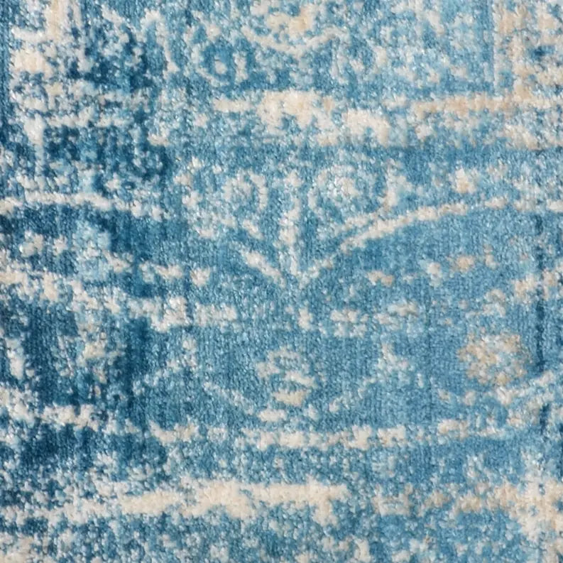 Rugsotic Carpets Machine Woven Crossweave Polyester Blue Area Rug Oriental Get My Rugs LLC