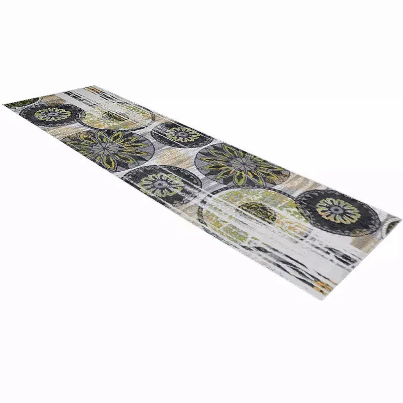 Rugsotic Carpets Machine Woven Heatset Polypropylene 3'2''x10' Runner Area Rug Contemporary Get My Rugs LLC