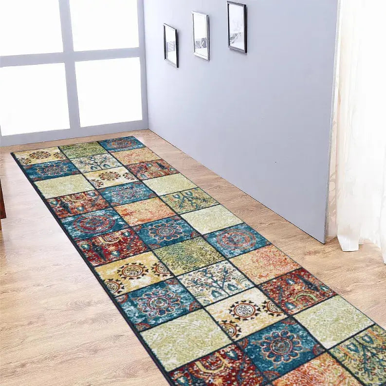 Rugsotic Carpets Machine Woven Heatset Polypropylene 3'2''x10' Runner Area Rug Contemporary Get My Rugs LLC