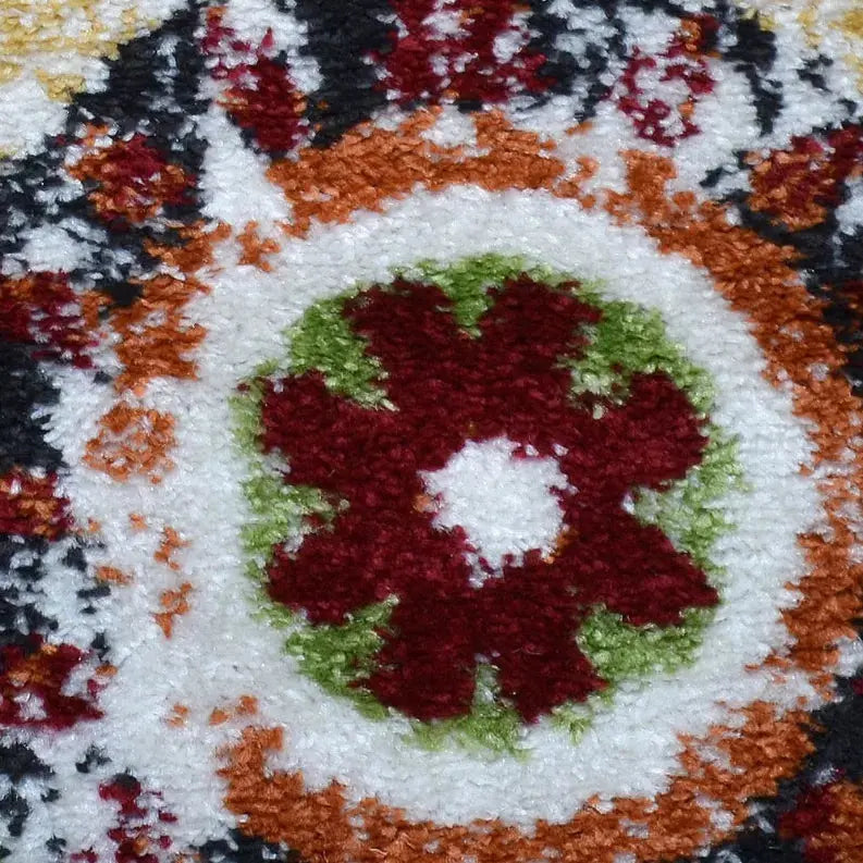 Rugsotic Carpets Machine Woven Heatset Polypropylene 3'2''x10' Runner Area Rug Floral Get My Rugs LLC