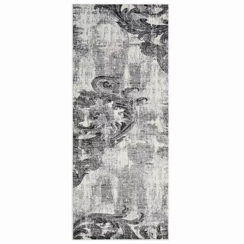 Rugsotic Carpets Machine Woven Heatset Polypropylene 3'2''x10' Runner Area Rug Floral Get My Rugs LLC