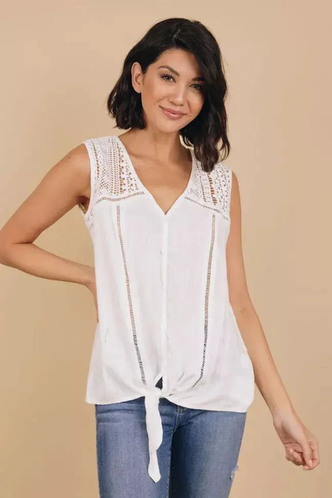 Runnin' Outta Time Tie Front Top Stay Warm in Style