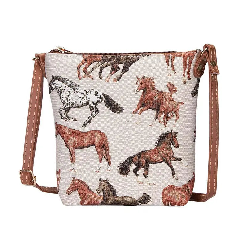 Running Horse Sling Bag Purse Crossbody Signare USA