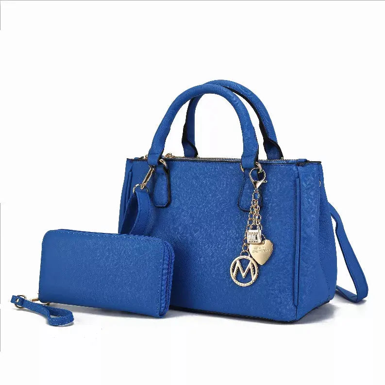 Ruth Vegan Leather Women's Satchel Bag with Wallet MKF Collection by Mia K.
