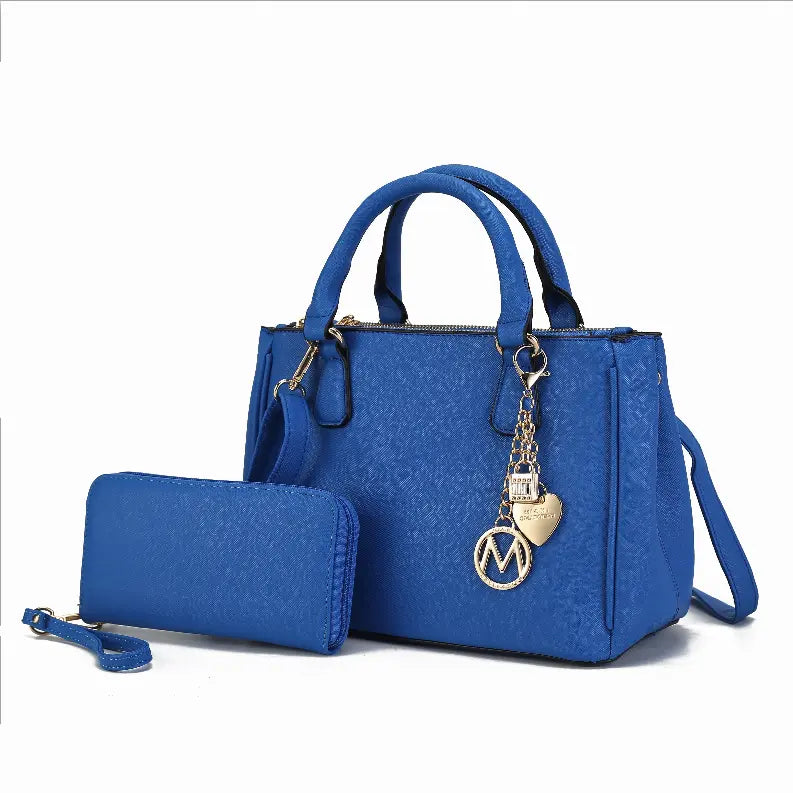 Ruth Vegan Leather Women's Satchel Bag with Wallet MKF Collection by Mia K.