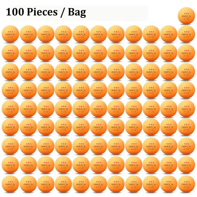 Huieson New ABS Plastic Table Tennis Balls 3 Star 2.8g 40+mm Ping Pong Balls for Match Training Balls Yellow 100pcs