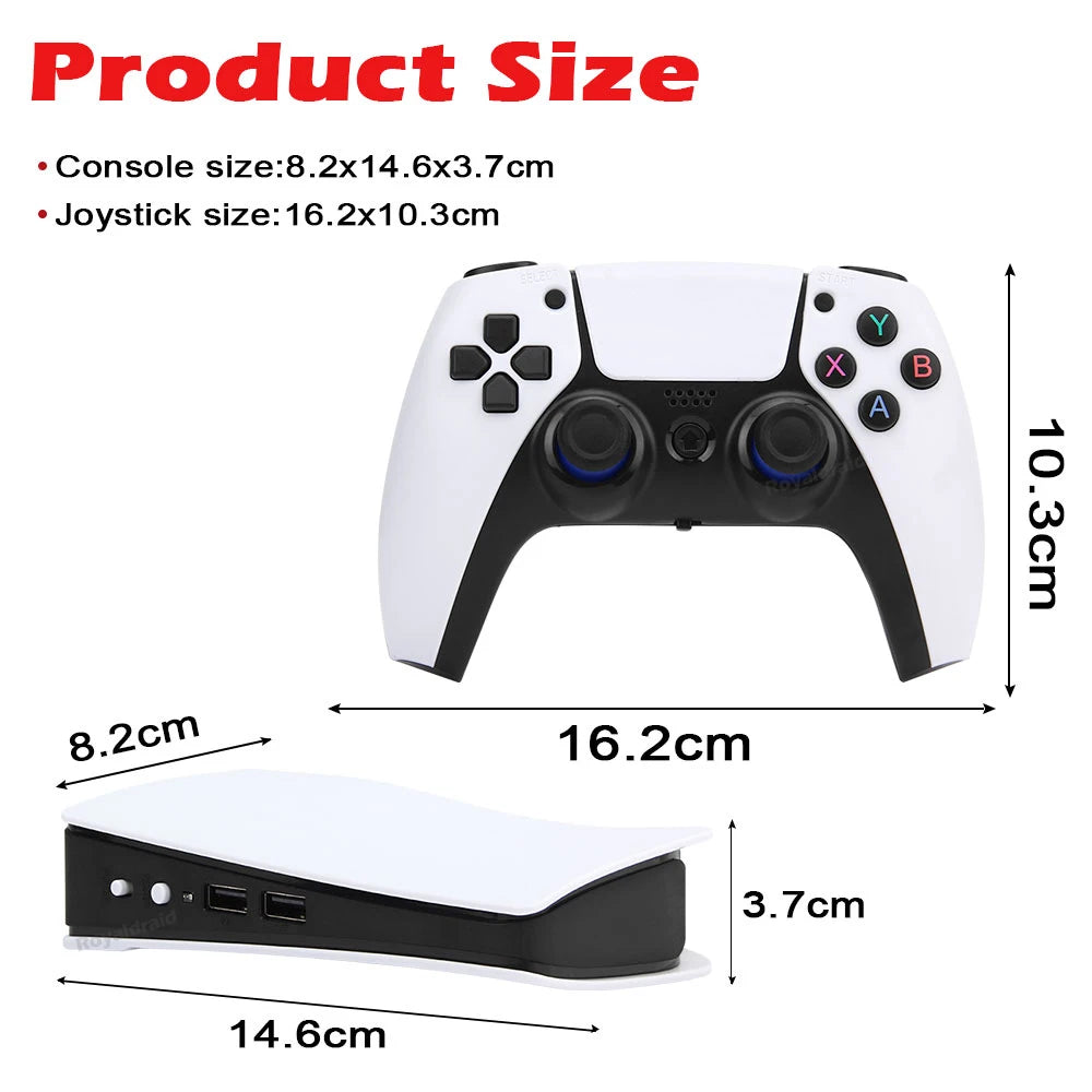 NEW GB5 Video Game Console 64GB/128GB 40000 Free Games HD TV Game Box 5 Two Gamepads For PS1/PPSPP/MAME Arcade Gaming Stick - GreatEagleInc