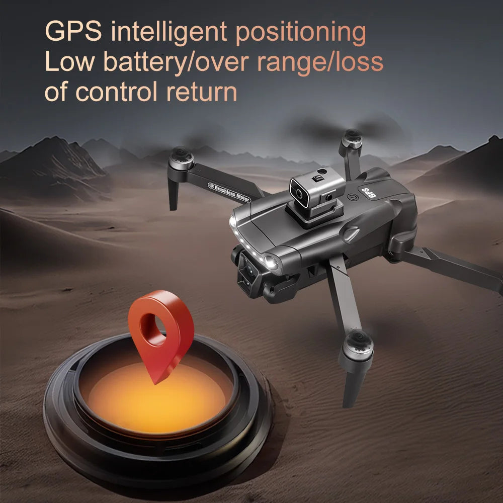 For Xiaomi V198 MAX GPS Drone  8K HD Aerial Photography Dual Camera Brushless Quadrotor Laser Obstacle Avoidance  Aerial Optical - GreatEagleInc