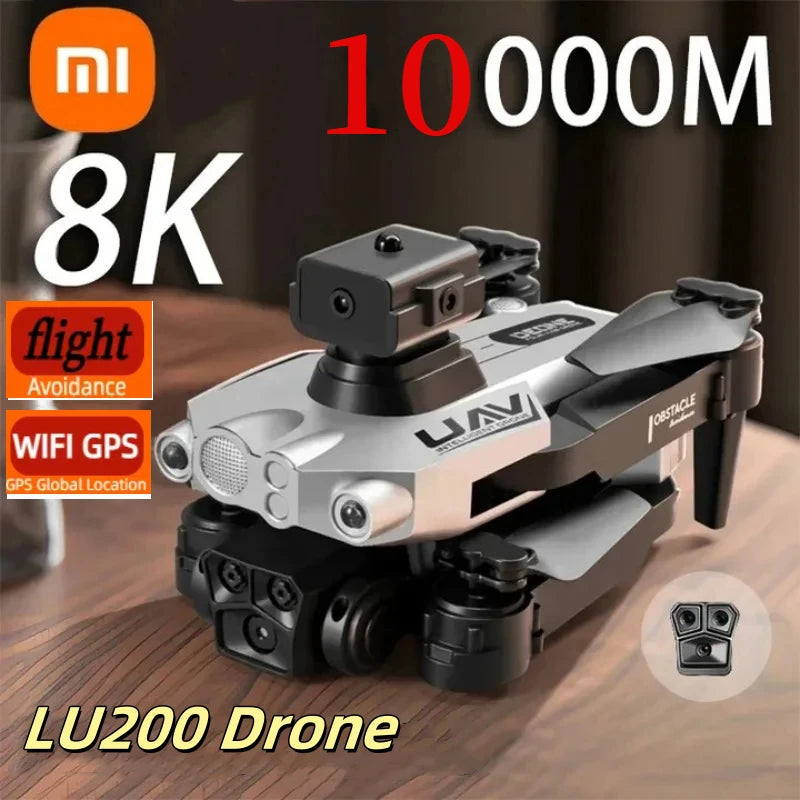 Xiaomi LU200 GPS 8K Drone HD Triple Camera Aerial Photography WIFI Optical Localization Omnidirectional Obstacle Avoidance Drone - GreatEagleInc
