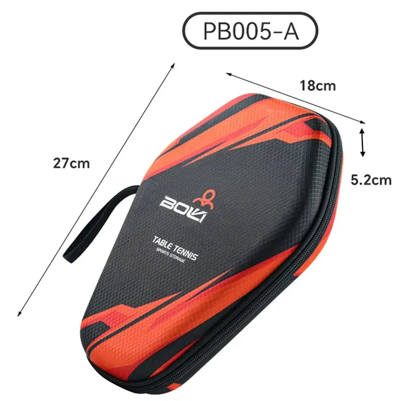 1pcs Table Tennis Racket Bags EVA Hard Shell Waterproof Dustproof Table Tennis Paddles Box Case Storage Bag With Hand Strap…
