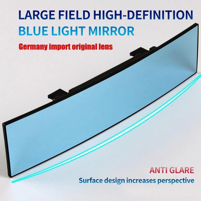 Car Modification Indoor Mirror Large Field of View Anti-glare Blue Mirror Interior Mirror Rear Mirror Reverse Mirror Mirror