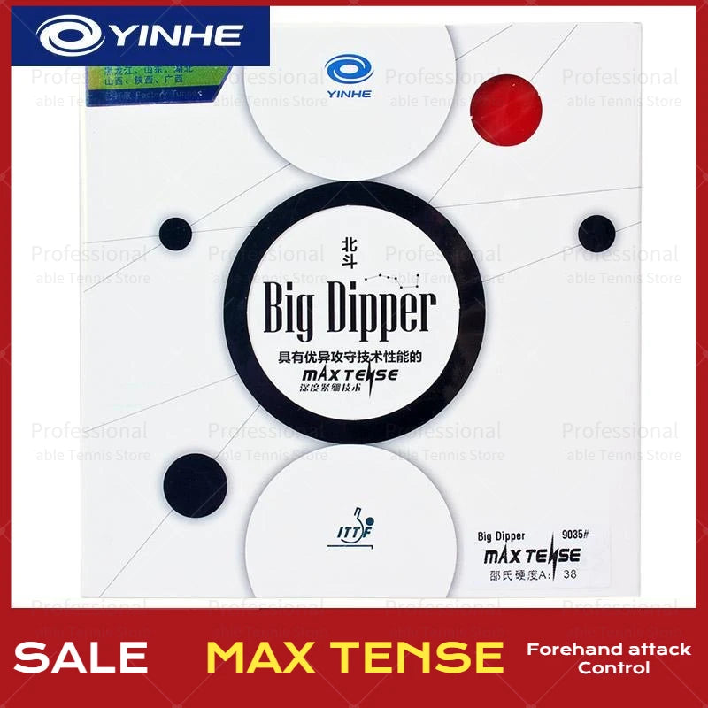 Original YINHE BIG DIPPER (Sticky Forehand Offensive) Table Tennis Rubber Pips-in GALAXY Original Ping Pong Sponge Max…