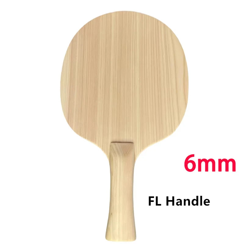 Professional Hinoki Table Tennis Blade 6mm/7mm/8mm Pure Wood Ping Pong Paddle High Elasticity for Beginners & Advanced…