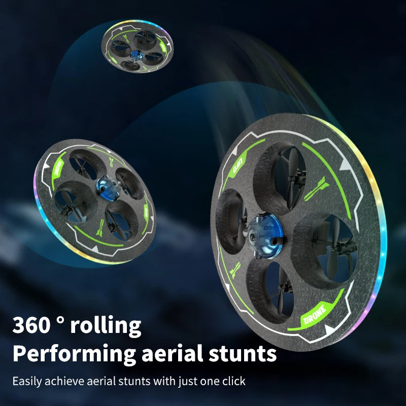 Drone with Camera Foam UAV Ufo Intelligent Obstacle Avoidance Aerial Aircraft Mini RC Helicopter Dron Toys for Kids Christmas