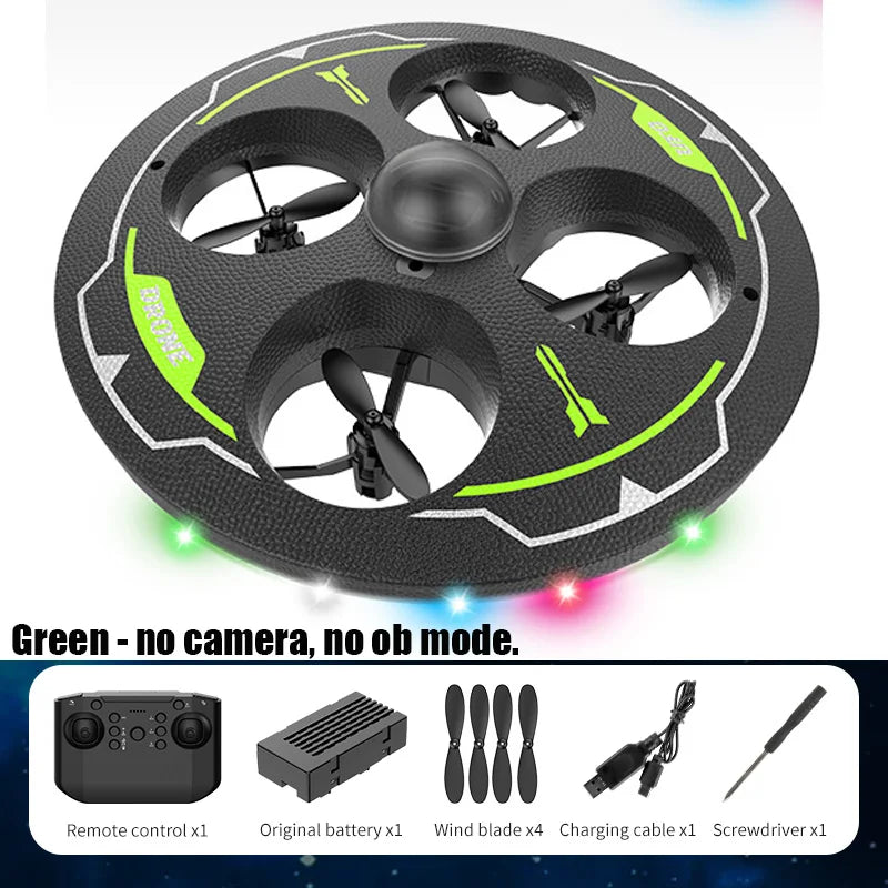 Airplane Rc Plane with Camera Drone Foam UAV Ufo Intelligent Obstacle Avoidance Aircraft Remote Control Helicopter Toys for Kids GREEN
