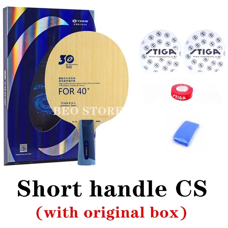 YINHE V14 PRO Provincial V-14 PRO ALC Racket Original YINHE Table Tennis Blade Ping Pong Bat Paddle Short handle BX