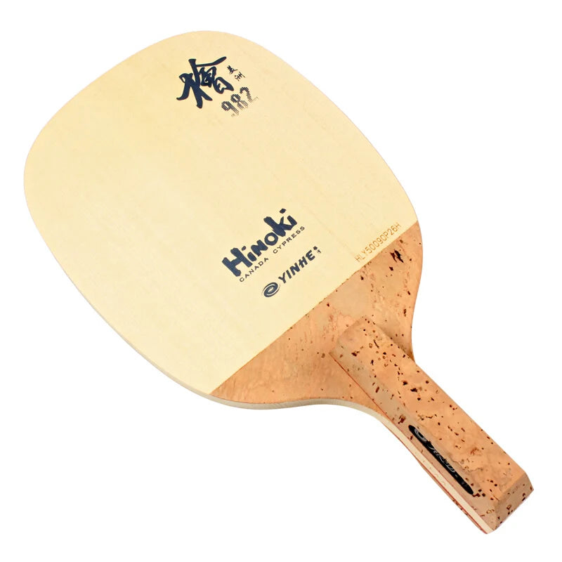 YINHE 982 Japanese Penhold JS Hinoki Table Tennis Blade 1 Ply SOLID Hinoki Ping Pong Bat Paddle Ping Pong Racket - JS handle