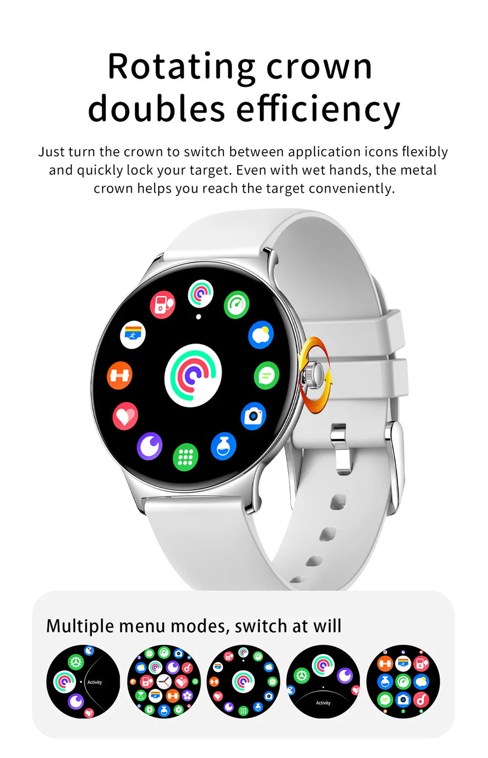 For Huawei New Ultra Slim AMOLED Smart Watch Women Screen Always Display Time Heart Rate BT Calling High-end Fashion Smartwatch