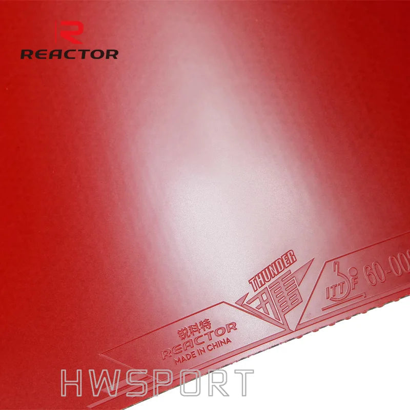 REACTOR THUNDER Table Tennis Rubber Sticky High-elasticity Ping Pong Rubber with Pre-set Internal Energy Sponge - Red…