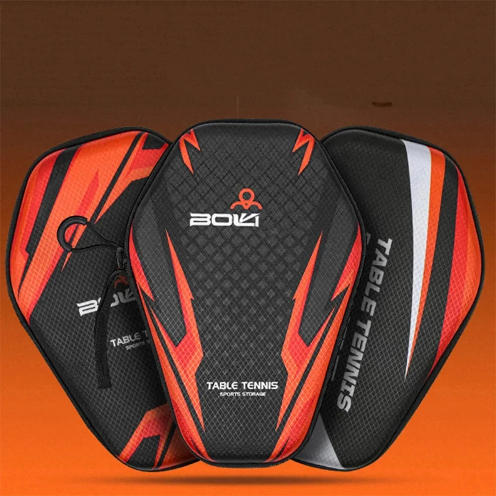 1pcs Table Tennis Racket Bags EVA Hard Shell Waterproof Dustproof Table Tennis Paddles Box Case Storage Bag With Hand Strap…