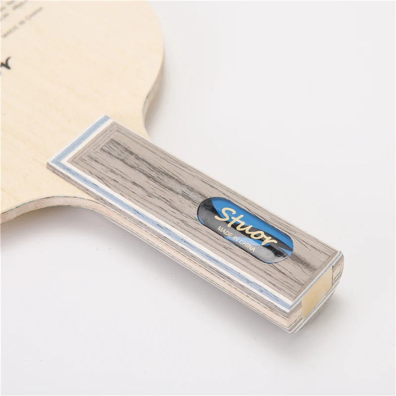 Stuor 7-Ply Blue ALC Table Tennis Blade - 5 Wood + 2 Arylate Carbon, Professional Offensive - with a bag FL