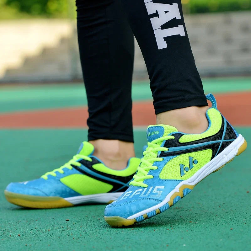 2026 Professional Table Tennis Shoes For Men And Women Sport Outdoor Man Badminton Fitness Sneakers In Green And Blue Big…