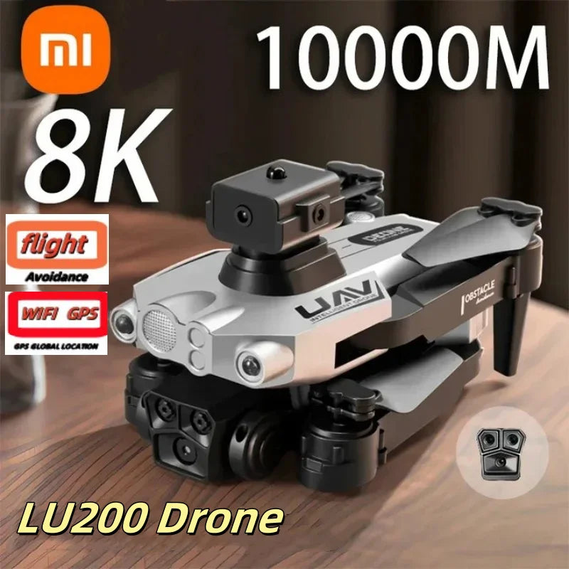 Xiaomi LU200 GPS 8K Drone HD Triple Camera Aerial Photography WIFI Optical Localization Omnidirectional Obstacle Avoidance Drone - GreatEagleInc