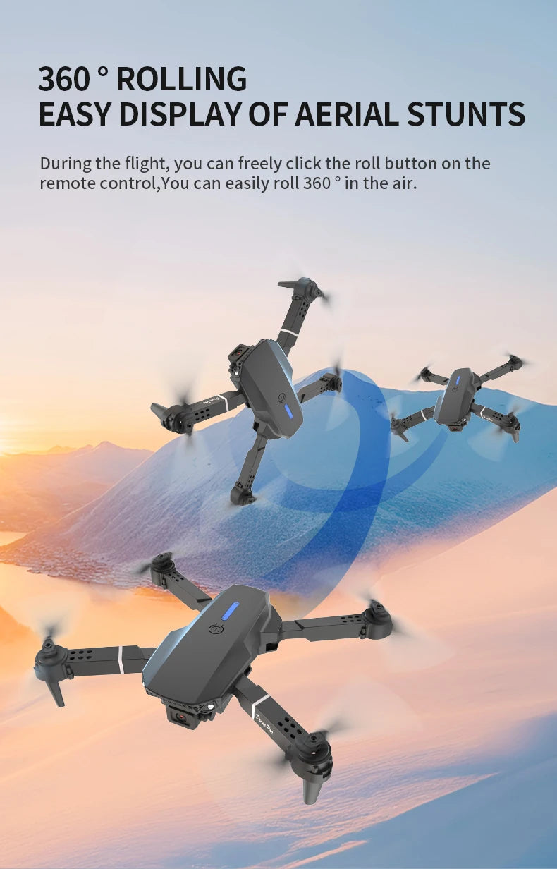 Drone 4k Professional Dron Remote Control Camera Model Airplane Multi-rotor Aircraft Quadcopter Drone UAV Wide-View