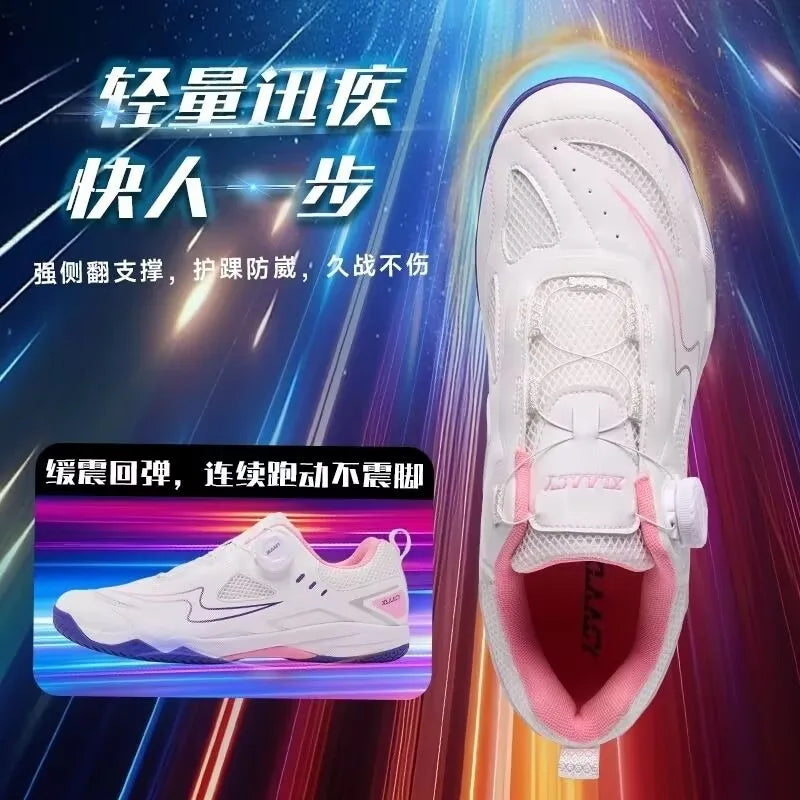 Popular Breathable and Durable Men's and Women's Table Tennis Shoe Anti Slip and Wear-resistant Men's Competition Training…