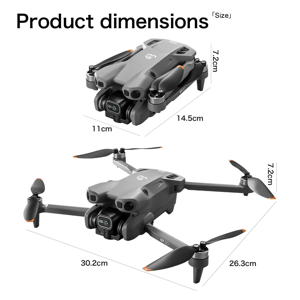 Professional Drone with 4K Dual Camera, Video Drone, Quadcopter, 360, Intelligent Obstacle Avoidance, Gift, New, 2022