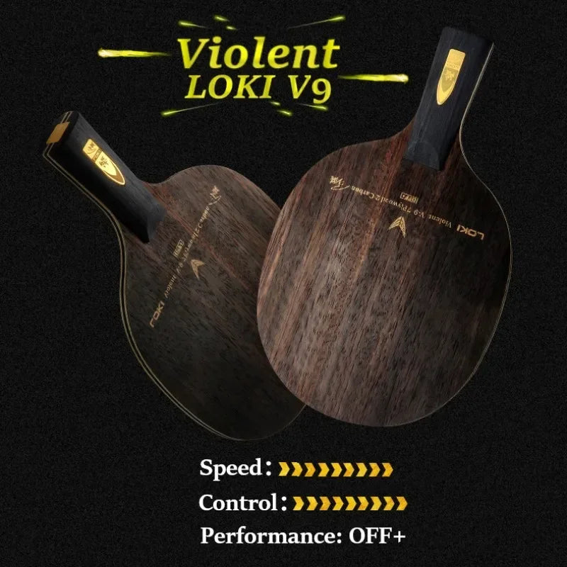 LOKI V9 Ping Pong Blade 9 Ply Wood Carbon Violent-9 OFF+ Professional Table Tennis Racket Blade With High Speed Good…