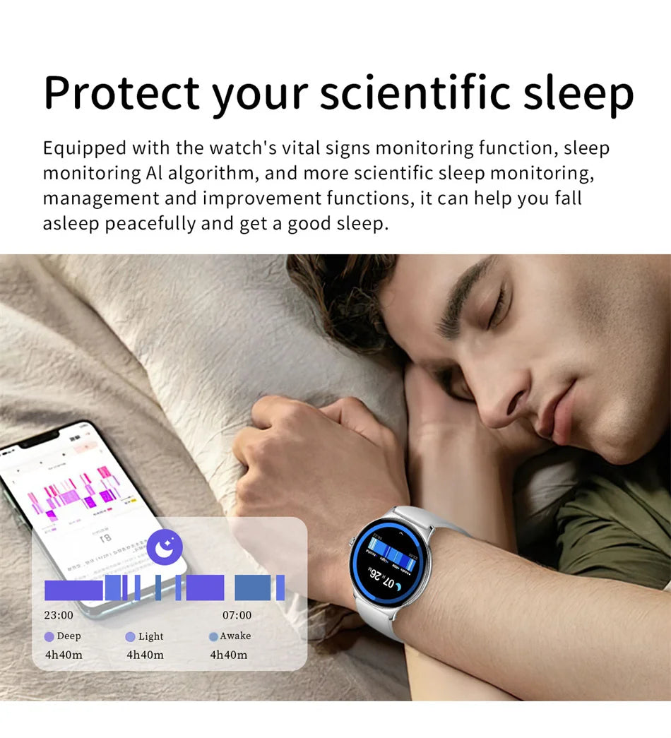 For Huawei New Ultra Slim AMOLED Smart Watch Women Screen Always Display Time Heart Rate BT Calling High-end Fashion Smartwatch