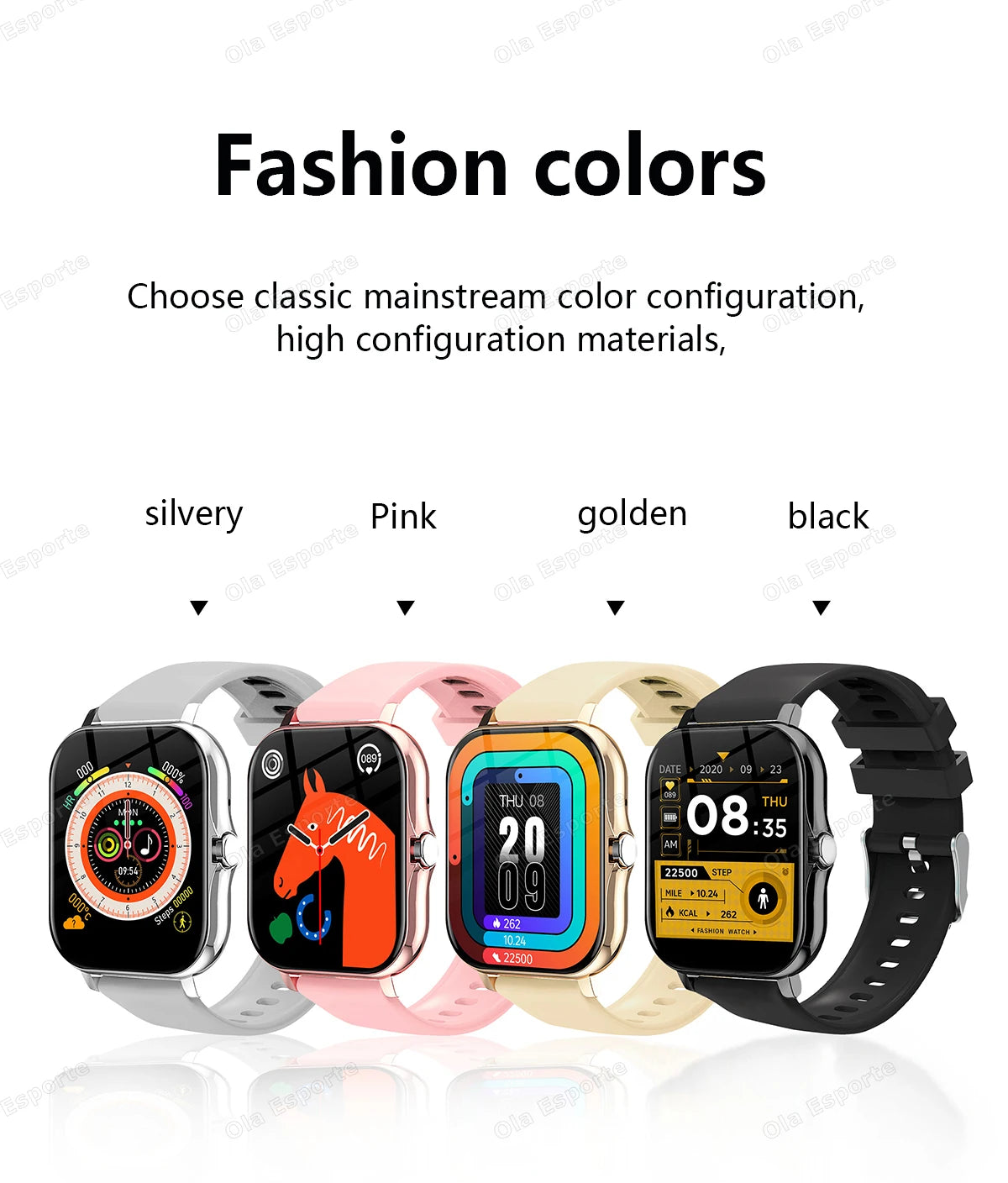New Smart Watch 2.01 Inch HD Display Answer Make Call Message Preview Sport Modes smartwatch DIY Dial Weather Forecast Men Women