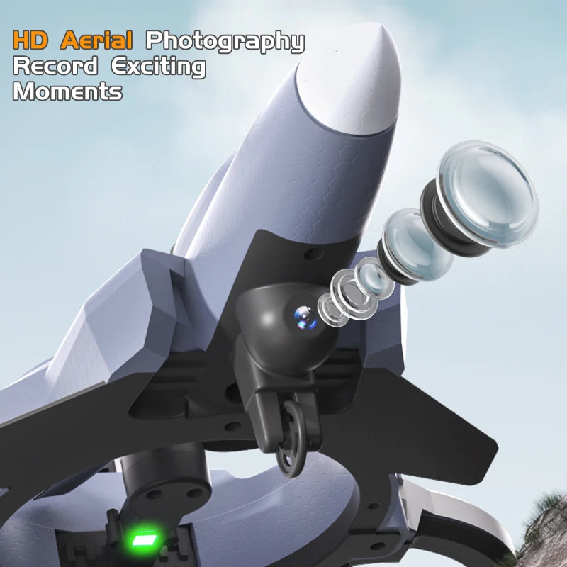 RC Plane with Camera Stunt Performance Drone With 8K Camera Fixed Wing Fighter 4CH 5G WIFI Aerial Photography Foam Toys Aircraft