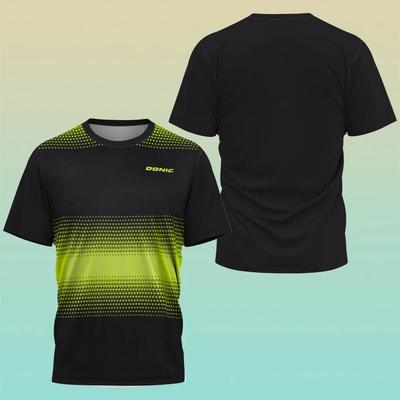 Summer New Men's and Women's Table Tennis Training Clothes Loose Comfortable Sports T Shirt Quick Drying Top O Neck Short…