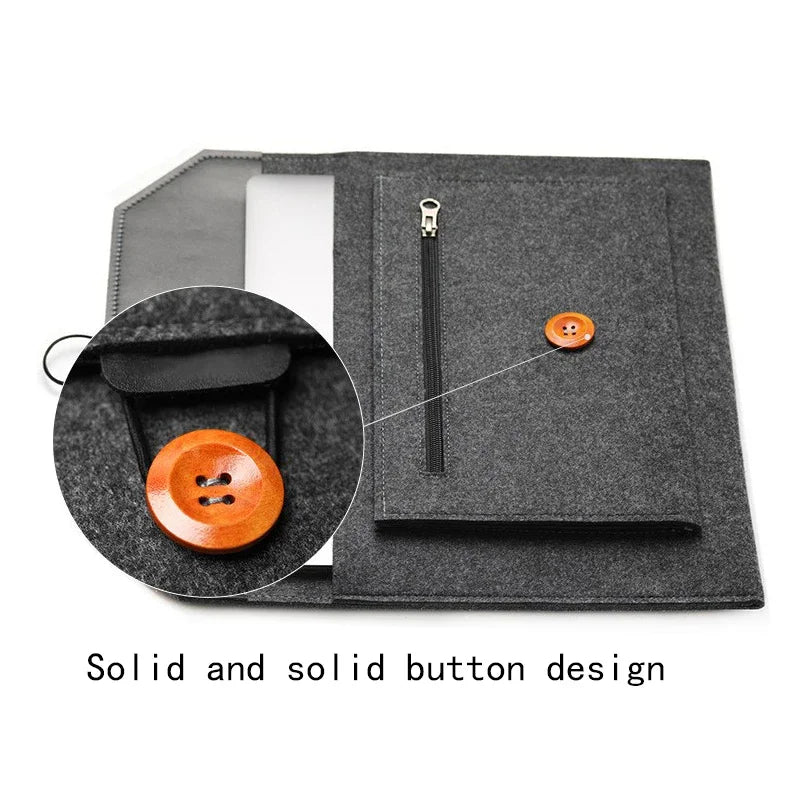 Felt Sleeve Laptop Bag 15.6 m3 14 Case for Macbook Air 13 Pro 16 12 M1 15.4 for Xiaomi  Asus Dell Lenovo Notebook bag Cover - GreatEagleInc