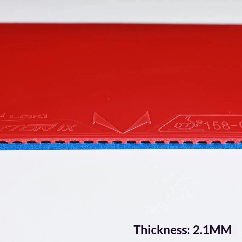 LOKI RXTON 9 Provincial Team Table Tennis Rubber Sheet Sticky Pips-in RXTON IX Rubber with 2.1mm Blue Sponge ITTF Approved…