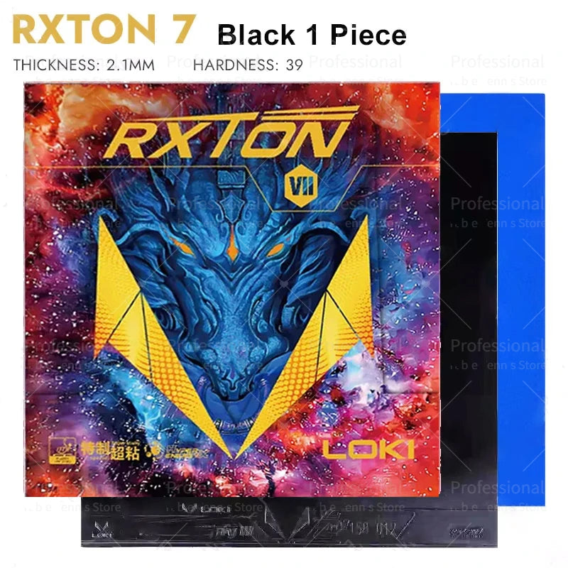 LOKI RXTON 1 3 5 7 Table Tennis Rubber Sticky Ping Pong Rubber Topsheet with Pre-Tuned Elastic Sponge Loki Rubber paletas…