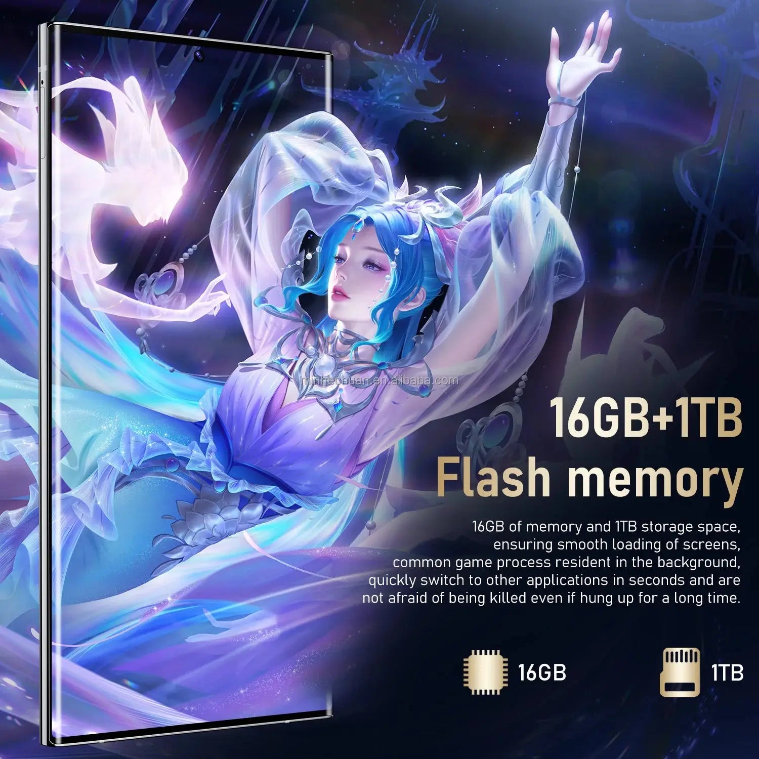 S24 Ultra 7.3 Inch High Definition Large Screen Android 13 All in One Video Game Wireless Network Low Cost 5g Mobile Phone GreatEagleInc