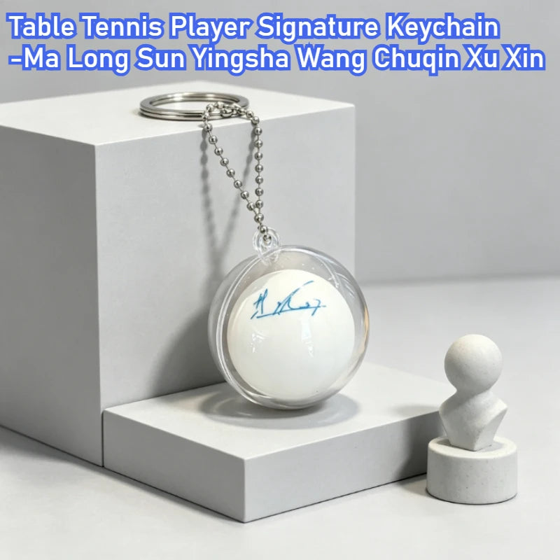 Signature Keychain for Table Tennis Fans–Ma Long Sun Yingsha Wang Chuqin Xu Xin Keyring Pendant Backpack Accessory Cool…
