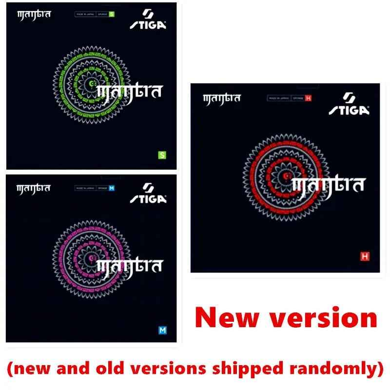 STIGA Table Tennis Rubber MANTRA M/ H Offensive Pimples in with Sponge Pips-in Ping Pong Tenis De Mesa - MANTRA-S Red