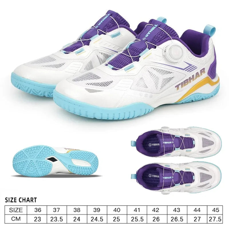 New TIBHAR Table Tennis Shoes Men Women Professional Ping Pong Sneakers Indoor Court Footwear With Popcorn Cushion & Carbon…