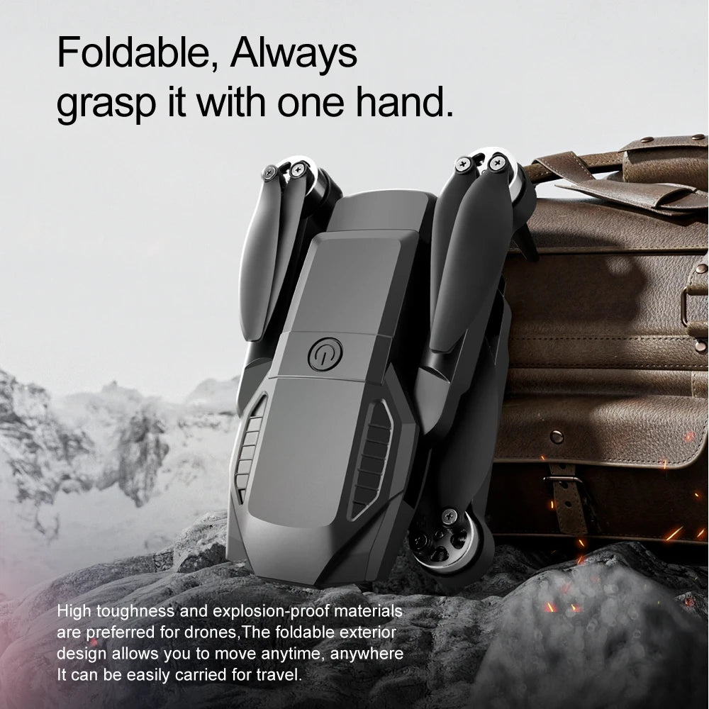 New F198 Drone Professional Dual Camera With 1080P WIFI FPV HD Aerial Photography Wide Angle Brushless RC Foldable Quadcopter