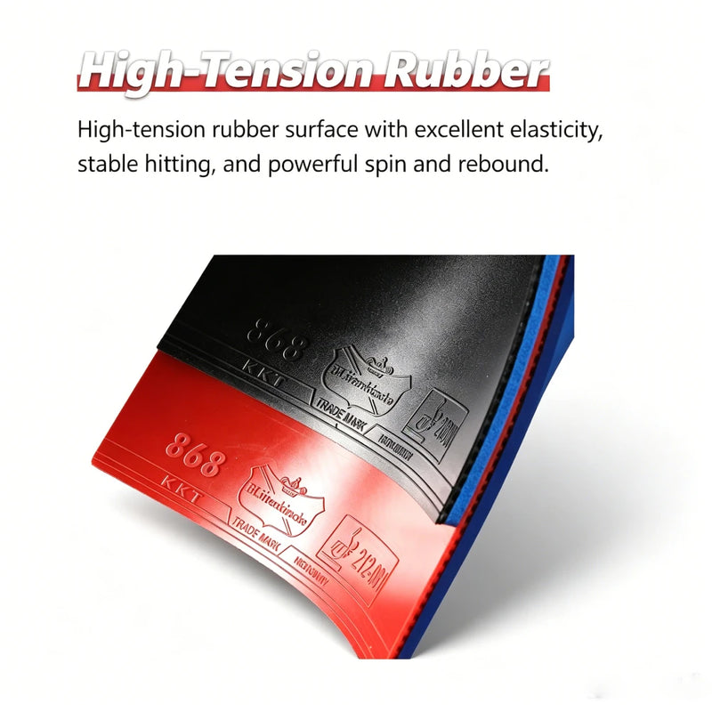 1PCS Original KOKUTAKU Table Tennis Rubber Professional Blue Sponge Pimples In Ping Pong Rubber - Black Black