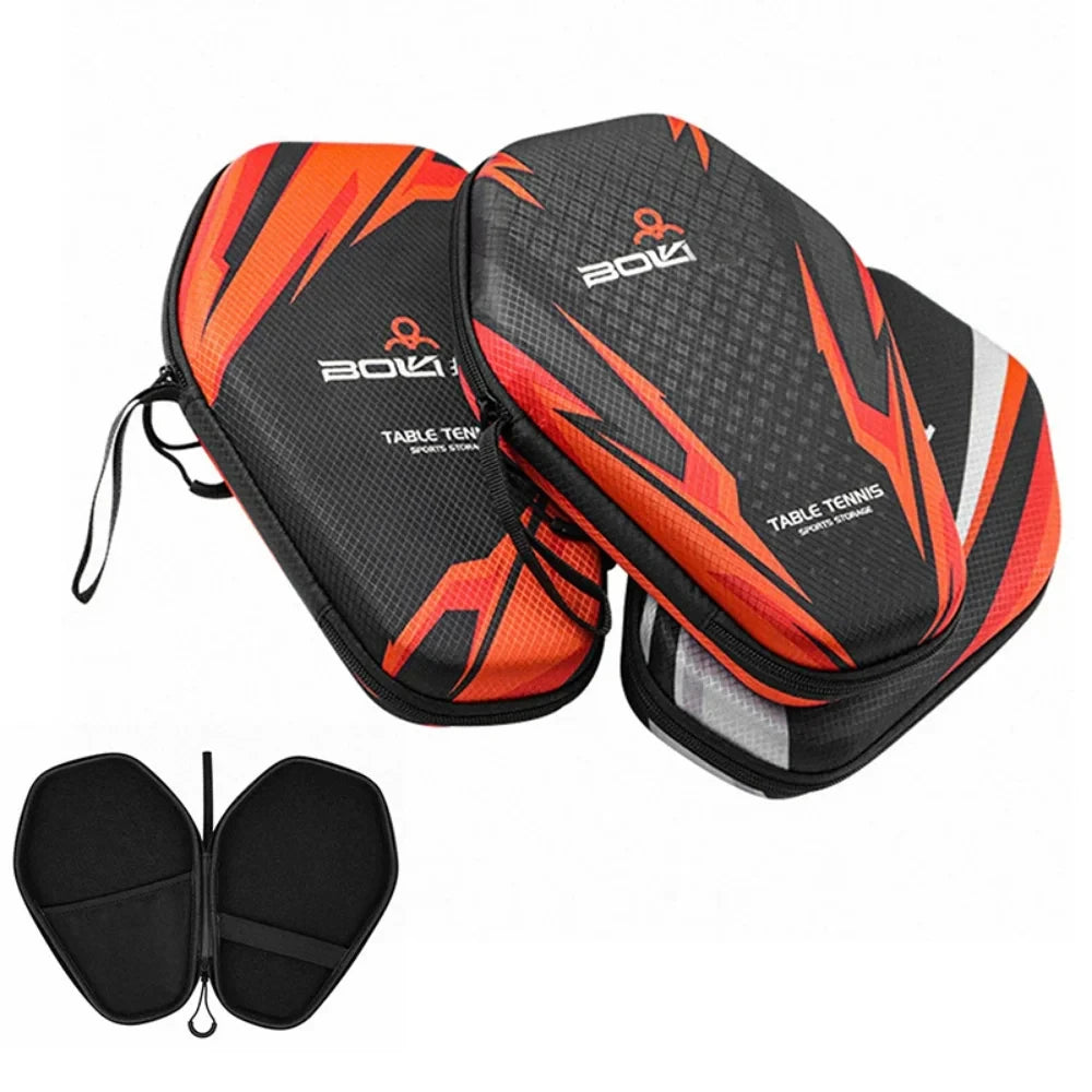 1pcs Table Tennis Racket Bags EVA Hard Shell Waterproof Dustproof Table Tennis Paddles Box Case Storage Bag With Hand Strap…