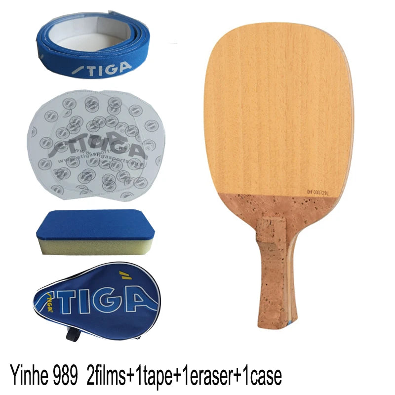 Yinhe-Table Tennis Blade, Japanese Style, Ping Pong Game, Fast Attack Loop, Pong, Yinhe 986 987 989 - 986 case