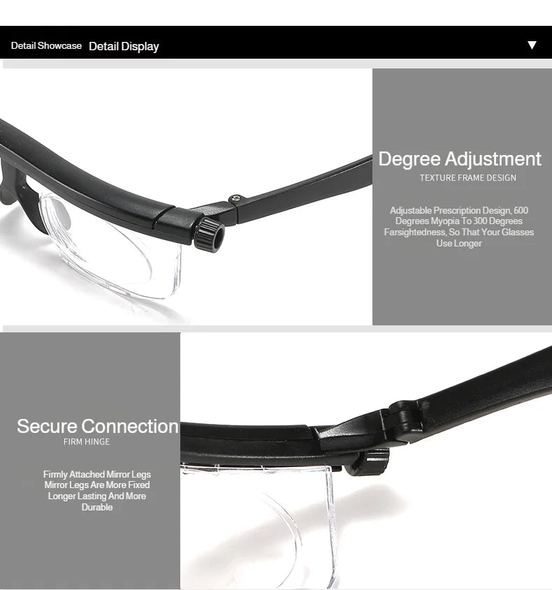 Smart glasses Presbyopia Adjustable Degree Focus Myopia Orthoptics Presbyopia Glasses Variable Focus Distance Reading Glasses