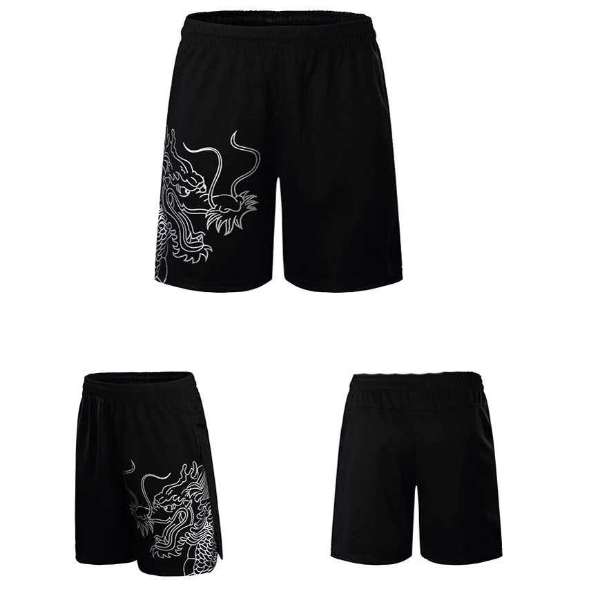 NEW Sports CHINA Dragon Table Tennis Jerseys Shorts Men Women Child Kids Ping Pong Jersey Table Tennis Shirt Sets Sport Shirts White 1 Shorts