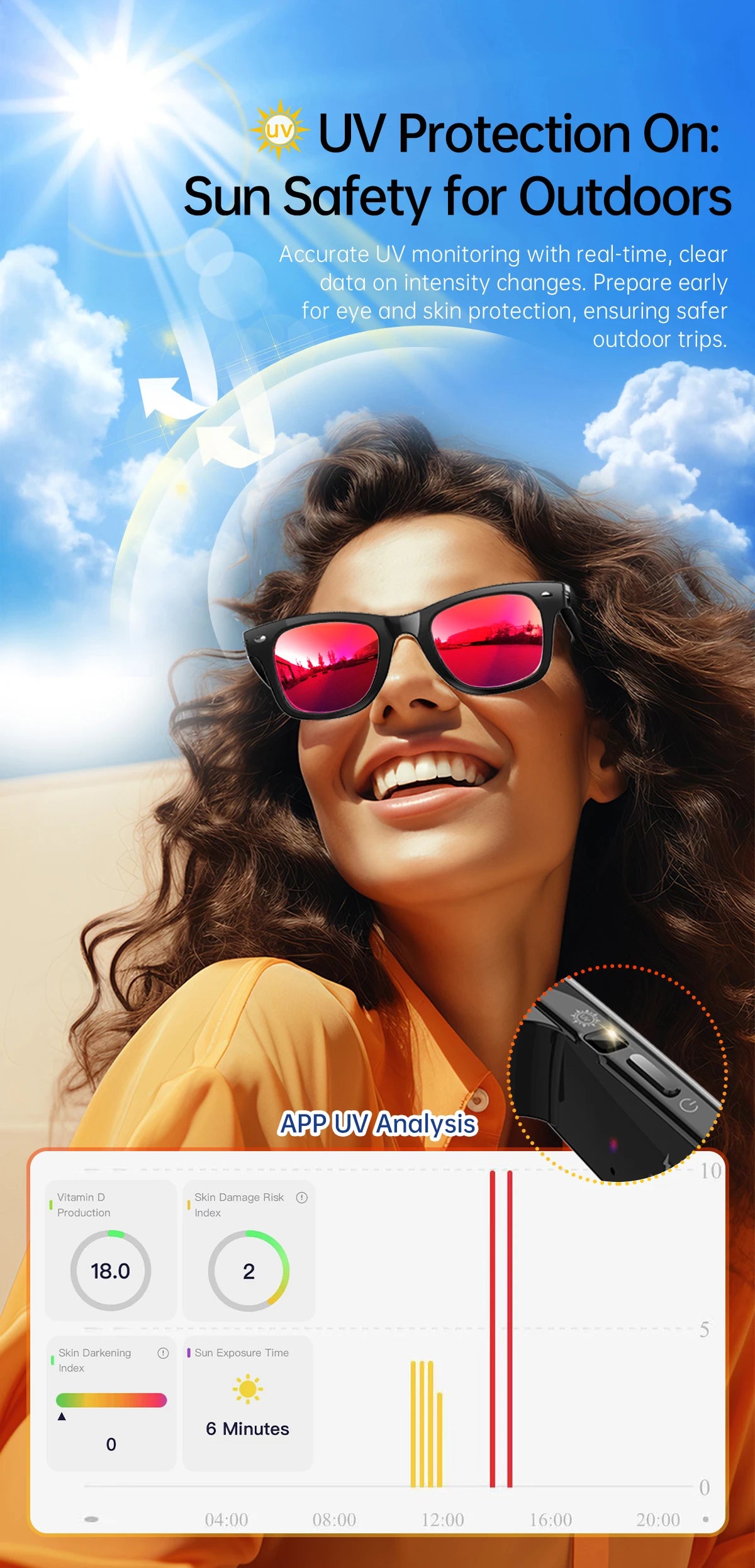 LIGE AI Smart Glasses Men 2025 New Color-Changing Translation Glasses Temperature Monitoring Waterproof Call Smart Sunglasses